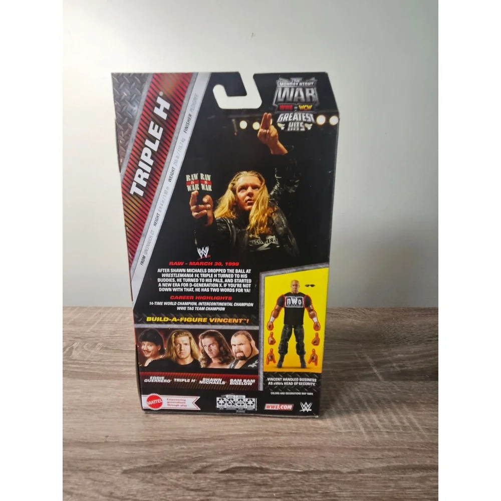 WWE Elite Greatest Hits Triple H Monday Night War Action Figure Mattel DX 1998